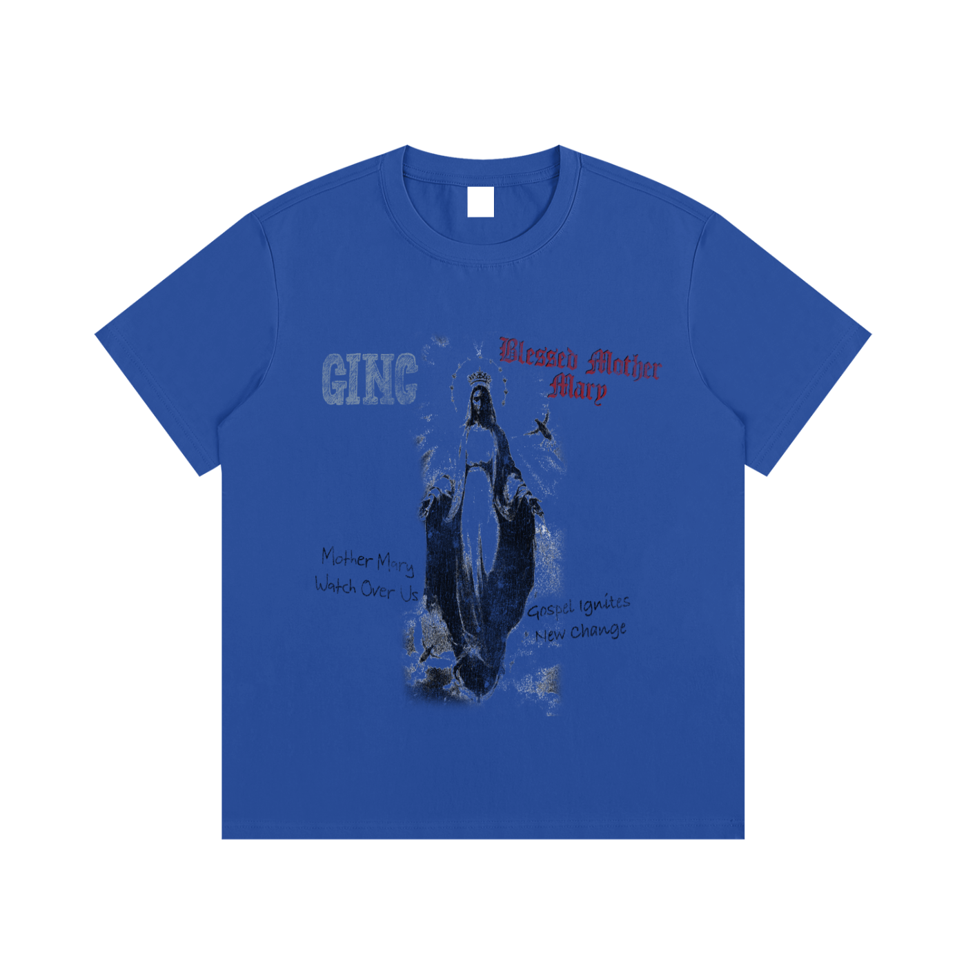 GINC ‘Blessed Mother Mary’ Cotton T-Shirt