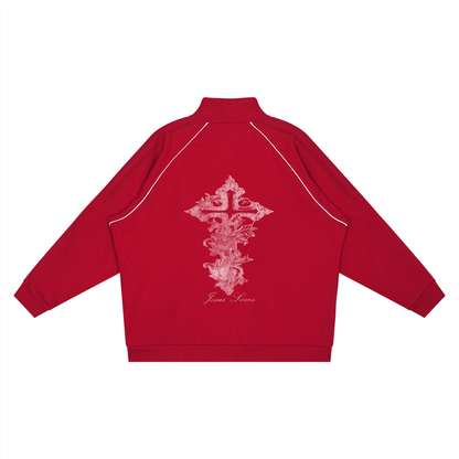 'Jesus Saves' Reflective Track Jacket