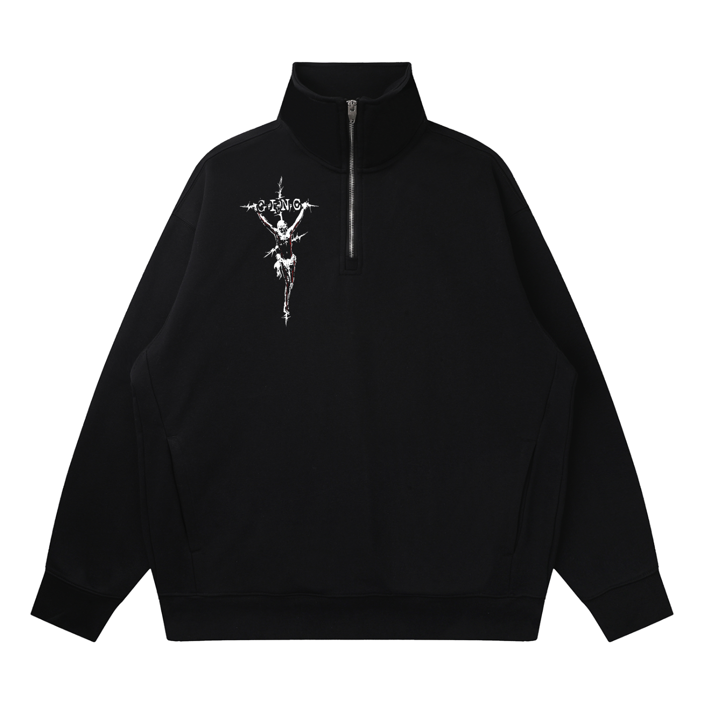 Adam & Eve Quarter-Zip - Black