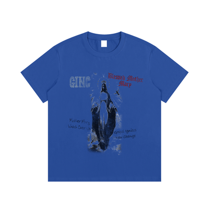 GINC ‘Blessed Mother Mary’ Cotton T-Shirt
