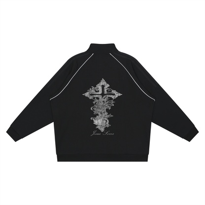 'Jesus Saves' Reflective Track Jacket